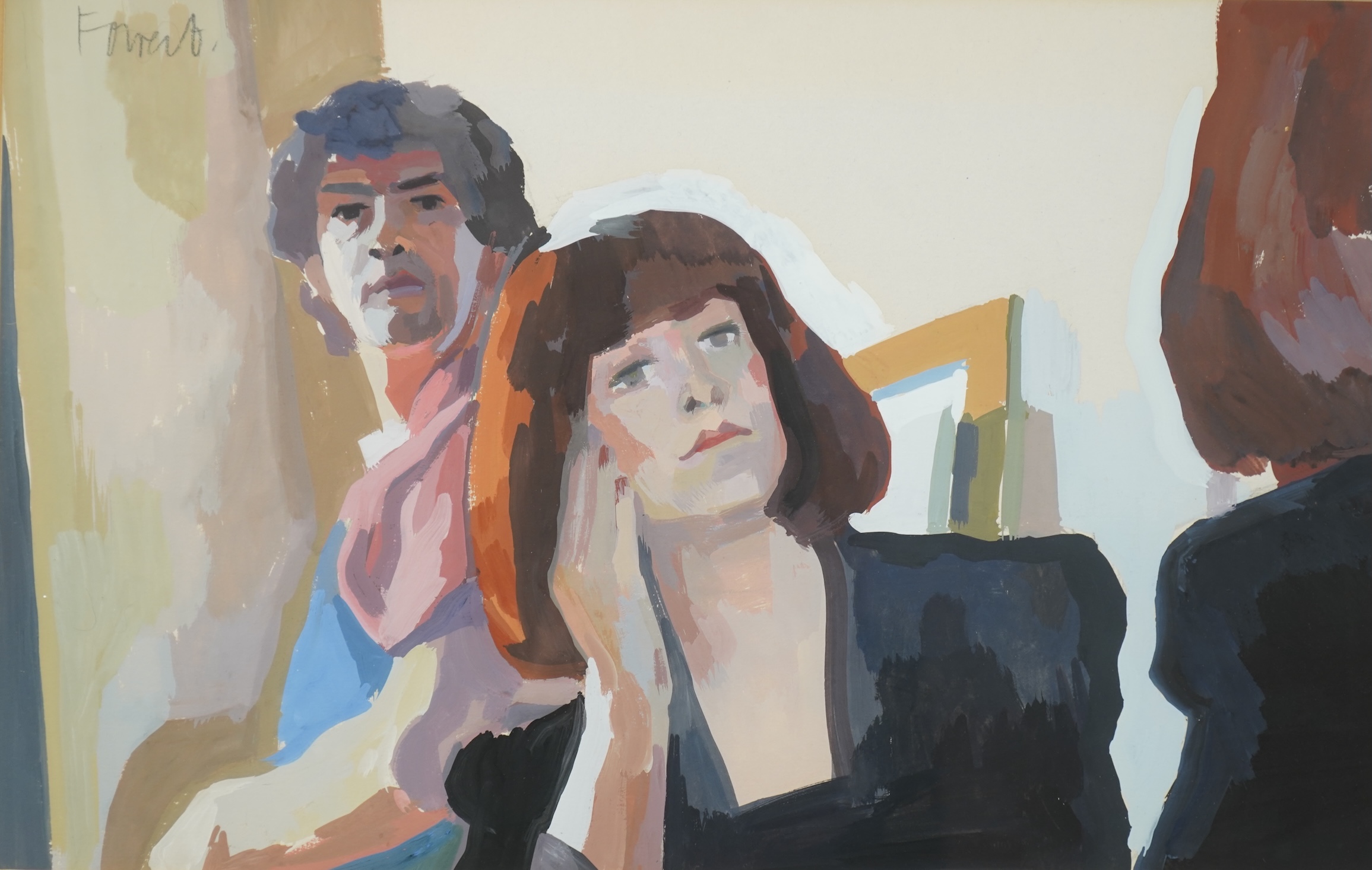 Archie Forrest, b. 1950, 'The Artist and his Wife'
